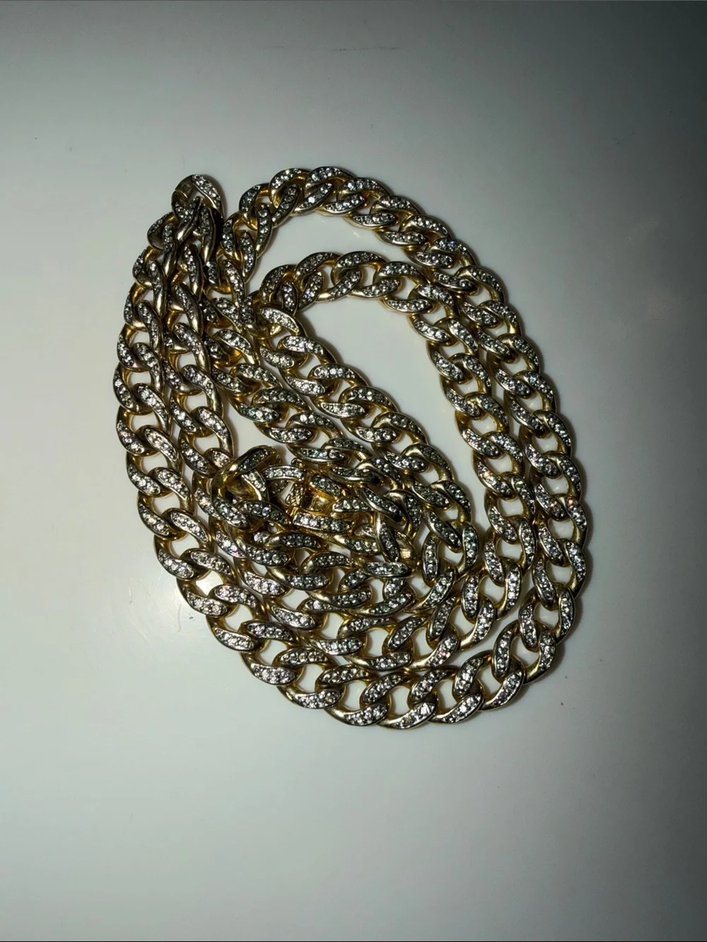 Gold-Tone Cuban Link Necklace